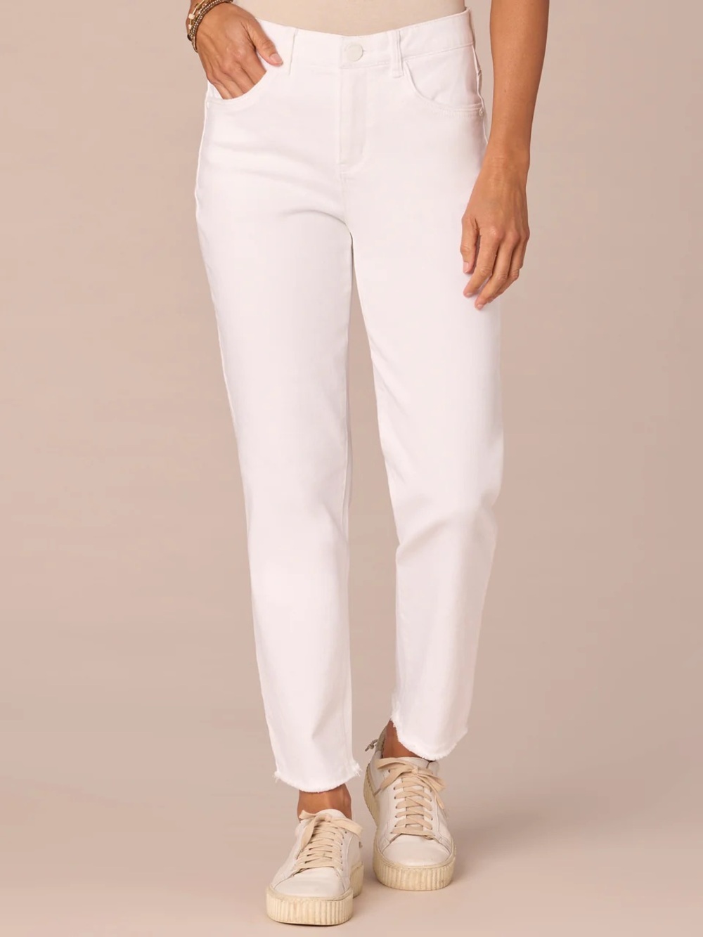 NWT Democracy “Ab” Technology High Rise Vintage Skinny Jeans - White- Size 4